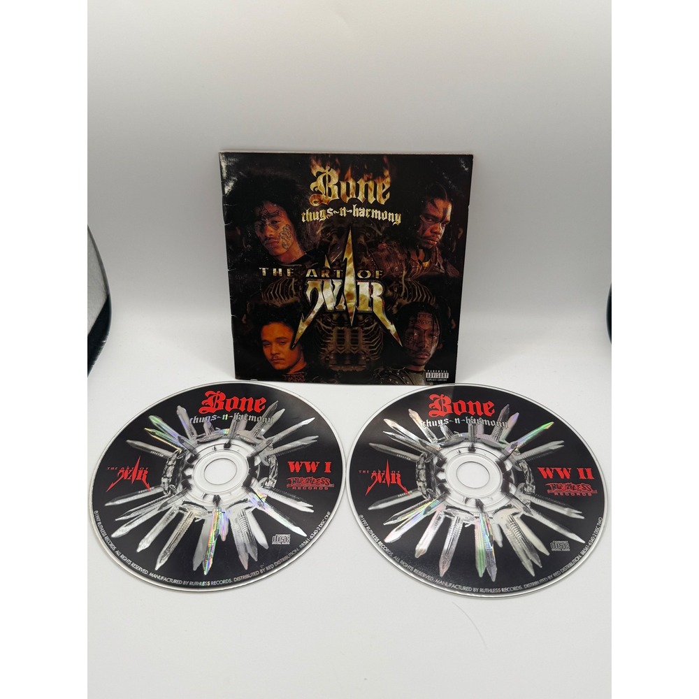Bone Thugs-N-Harmony The Art of War 2 CD Set 1997 Ruthless Records WW I & II